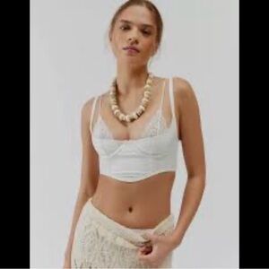 Urban Outfitters
Out From Under Dolce Verano Layered Corset Bra Top s new nwt
